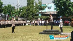 Kapolres Boyolali Pimpin Apel Kesiapan Pengamanan Aksi Damai Aliansi Mahasiswa
